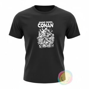 Savage Sword of Conan Graphic Tee XL Skeleton Army Black NWOT